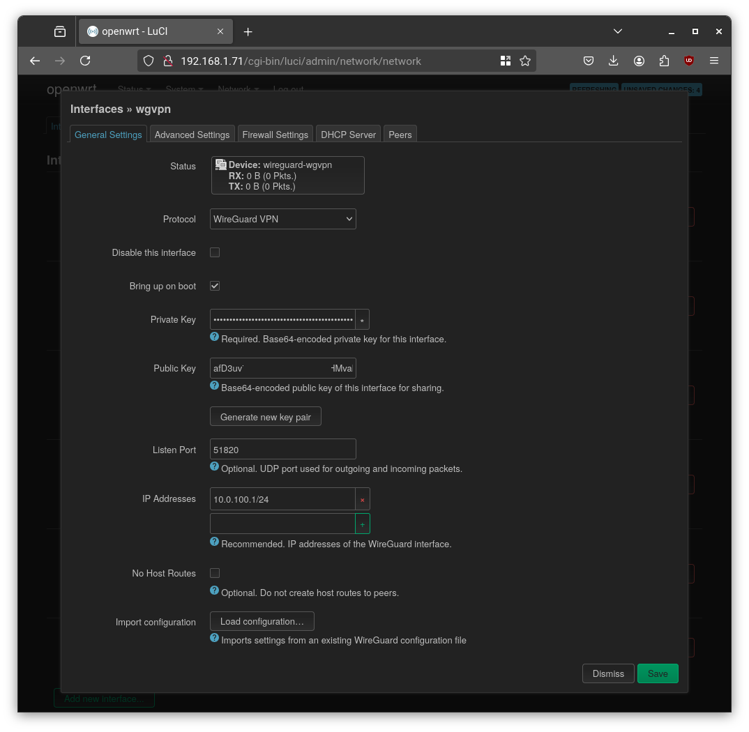 Openwrt Wireguard Interface